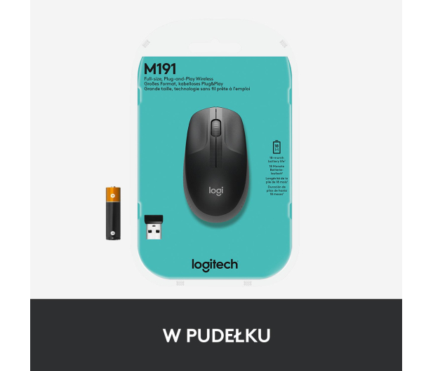 LOGITECH Mysz bezprzewodowa M190 Mid Grey 910-005906 - 615023 - zdjęcie 11